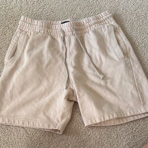 H&M Men's Cream Athletic Shorts